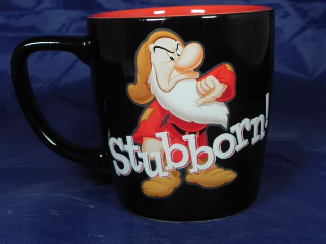 Disney Parks Grumpy Stubborn No! Coffee Mug Tea Cup Seven Dwarfs Embossed 3D