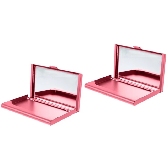 2x Cards Organizer Business Cards Wallet Metal Wallet For Women for Travel