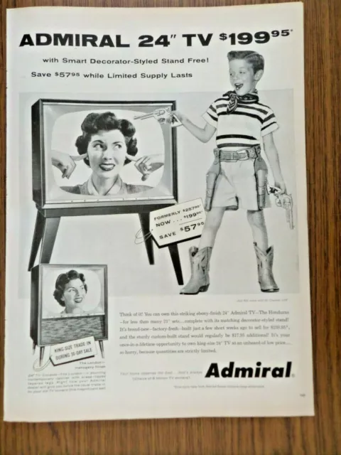 1955 TV Television Ad   Admiral