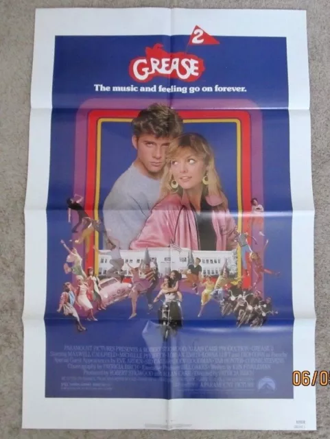 Grease 2 Original 27X41 Theatrical Folded Movie Poster Michelle Pfeiffer 1982 Ii