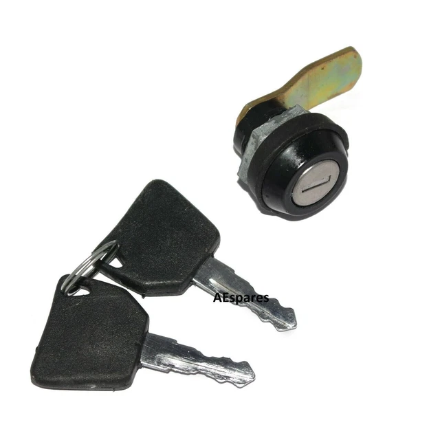 3DX JCB Bonnet Hood Head Piece Catch Hold Lock Switch With 2 Keys Set