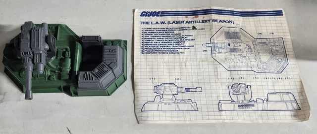 GI Joe ARAH LAW (Laser Artillery Weapon Battle Station) 1986