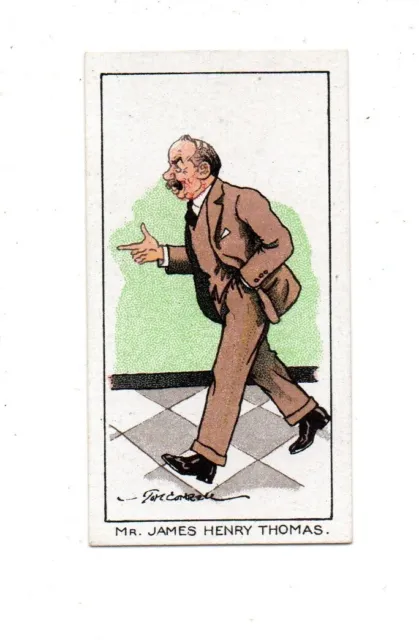 CARRERAS CIGARETTE CARD NOTABLE M.P.s 1929 No. 28 Mr. JAMES HENRY THOMAS