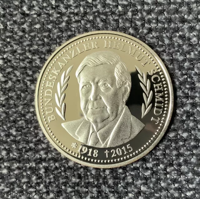 Bundeskanzler Helmut Schmidt Hamburg Deutschland Medaille | Ø 30 mm