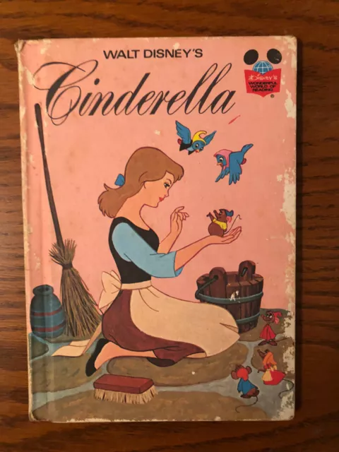 Walt Disney Cinderella Hardcover Book Vintage