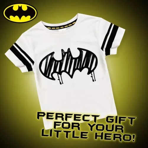 T-Shirt Batman Jersey Enfant Mi Manches Coton T-Shirt Bébé 6183 3