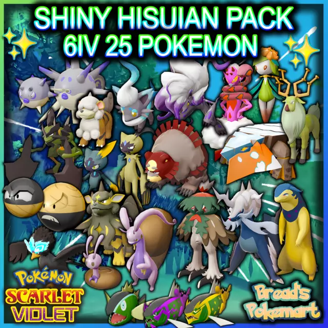 Pokemon Scarlet and Violet Alolan Form Bundle 6IV-EV Trained