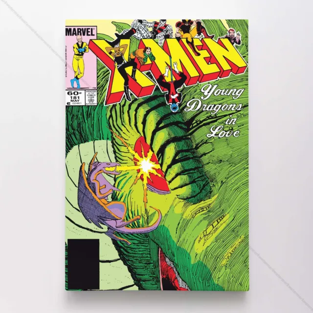 Uncanny X-Men Poster Canvas Vol 1 #181 Xmen Marvel Comic Book Art Print