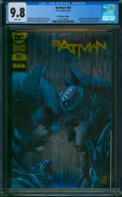 Batman #50 ⭐ CGC 9.8 ⭐ DC BOUTIQUE EDITION JIM LEE VARIANT GOLD FOIL COVER 2018