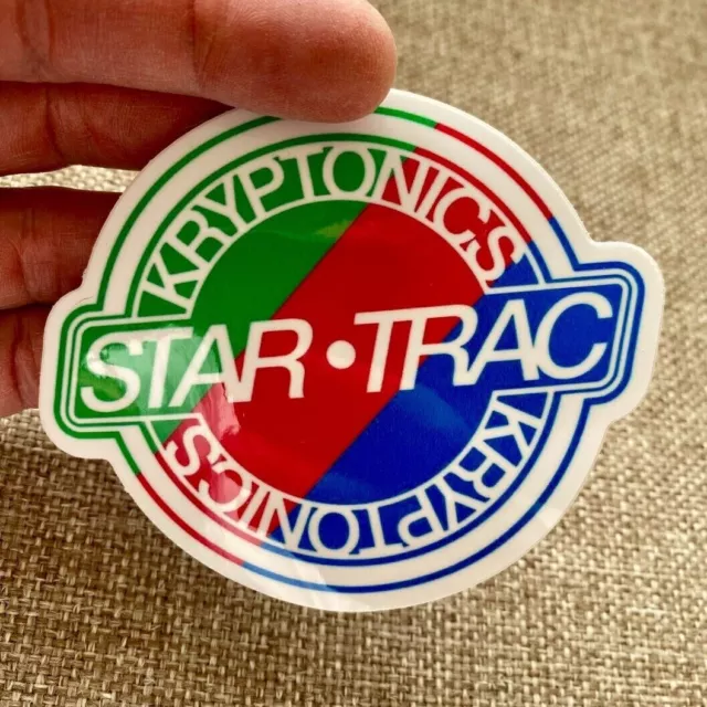 1970s Style Kryptonics Star Trac Skateboard Sticker 4" - Vintage Skate Decal