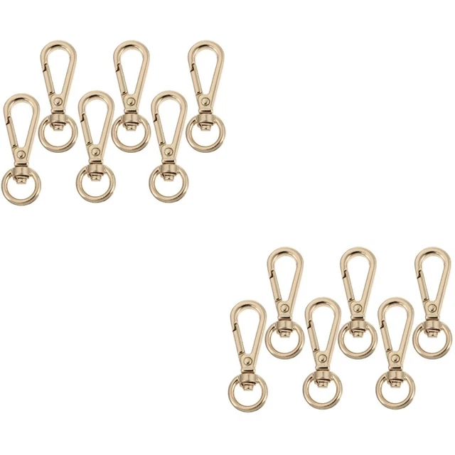 12 Pcs Bag Accessories Lanyard Snap Hook Lobster Claw Clasp Keychain