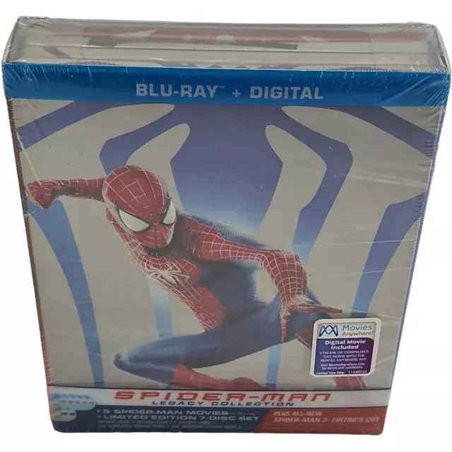 Spider-Man Legacy Collection SteelBook Blu-ray 5 films, 7 coupes 2017 Zone A 2