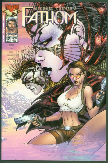 VTG  1995 Top Cow Fathom #12 VF Michael Turner Tomb Raider Cover