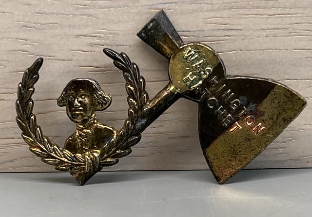 Vintage Original WASHINGTON HATCHET Pin marked Fed 22, original OLD. Missing Pin