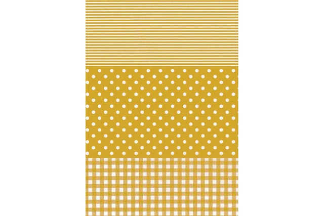 Papel Decopatch Ref 543 - Paquete de Polkadots y Rayas de Oro de 20 (381 x 305 mm)
