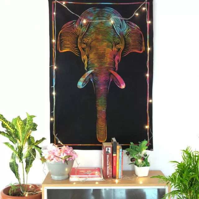 Indian Elephant Vintage Wall Poster Tapestry Home Décor Wall Art Poster Tapestry