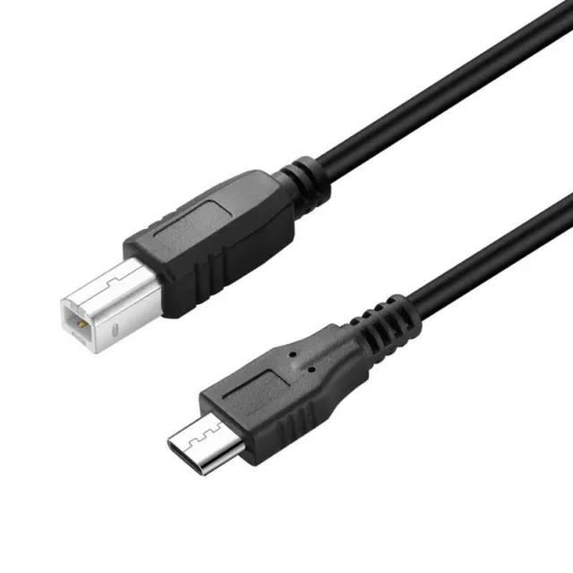 Micro USB 5 Pin to USB 2.0 B Type Midi Piano Drum Cable 1m