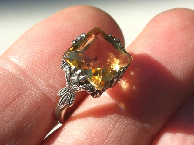 Topaze jaune bague online