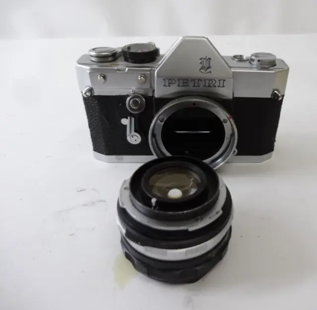 Vintage Petri Film Camera Lot for PARTS / REPAIR