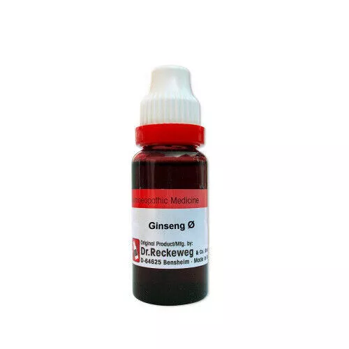 Dr Reckeweg Ginseng 1X (Q) Mother Tincture 20ml