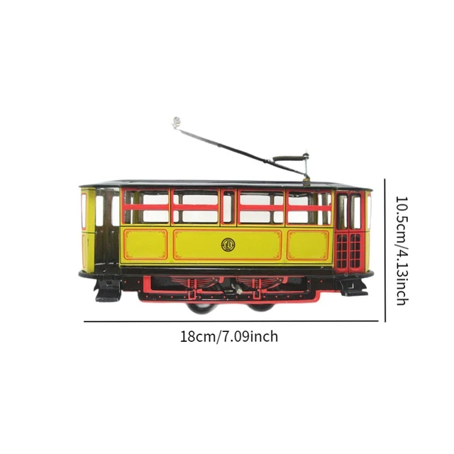 MINIATURE MODEL TRAM Photography Prop for Adults Collector Birthday