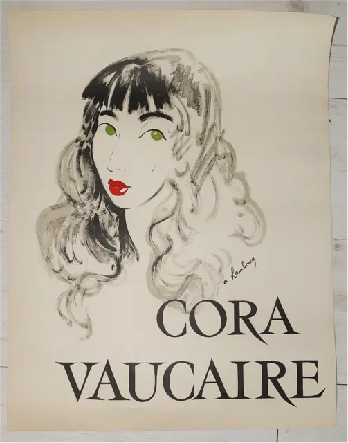 Andre Hambourg Affiche Ancienne De Cora Vaucaire