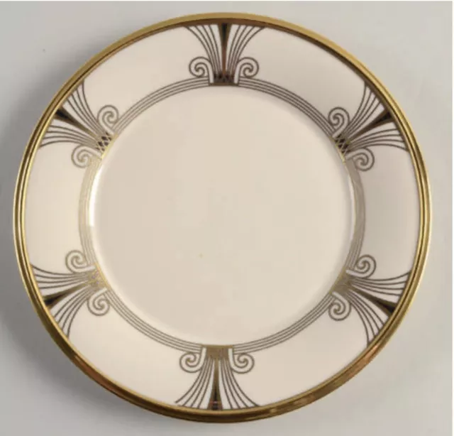 Vintage NEW deadstock Lenox Dimension Collection Eternal Deco Luncheon plate