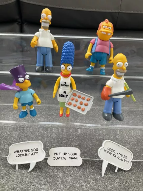 The Simpson 1990 Figures Toys Job Lot Bundle Characters Film Movie Vintage Retro