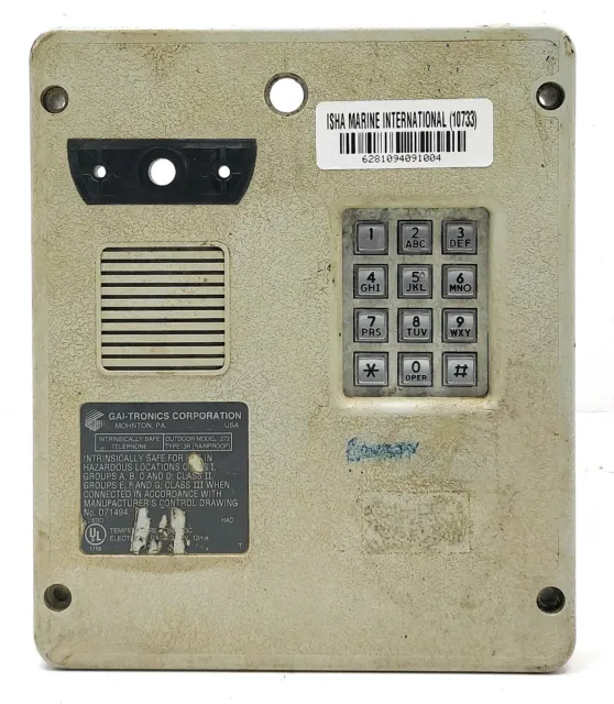 Gai-Tronics Mnp 272 Intrinsisch Sicher Telefon TYPE-3R (Regensicher) 1004