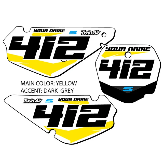 RM 85 SG64  Custom MX Number Plates Senge Graphics Kit Compatible with Suzuki