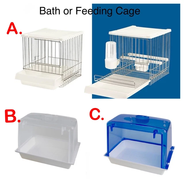 2pcs Bird Feeders, Bird Feeder Bowl, Plastic Food Feeder Cup, Food Dispenser Bowl Cup, Birds Cage Feeder Bowls, For Budgies Canaries Cockatiels