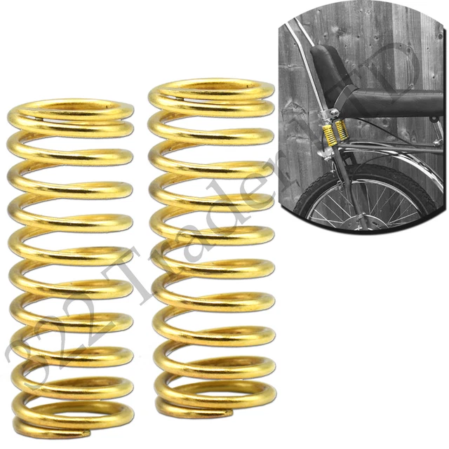 RALEIGH CHOPPER MK1 or MK2 Sissy Bar Springs Gold Chrome Mirror Finish