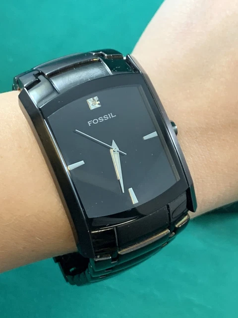 FOSSIL ARKITEKT MENS Watch FS4159 Diamond Black Stainless Steel