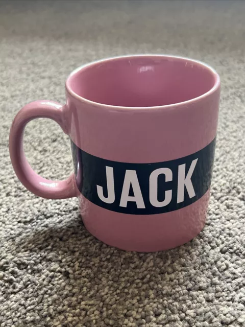 Jack Wills Chunky Mug Large Pink Jack Wills Logo - Official Merchandise