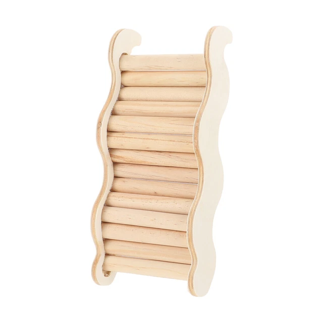 1PC Hamster Klettern Leiter Holz Schaukel Spielzeug