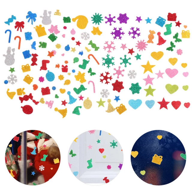 160Pcs Weihnachten Wand Abziehbilder Weihnachten Goodie Tasche Füllstoff