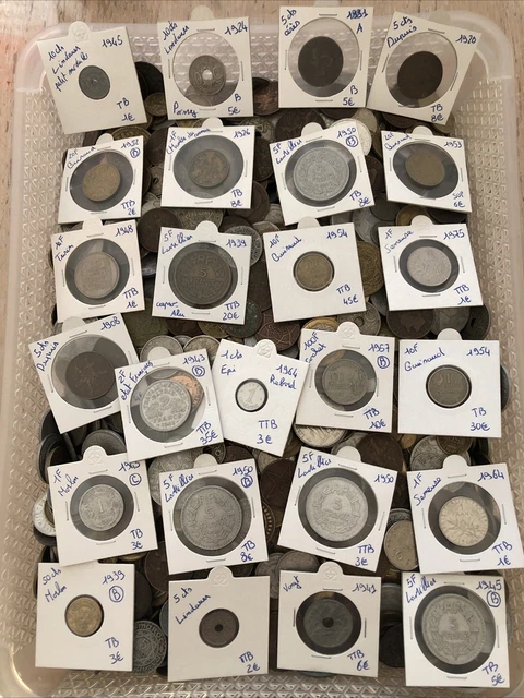 Lot Vrac 3 Kg De Monnaies Françaises De Collection – Pièces Marianne Nickel
