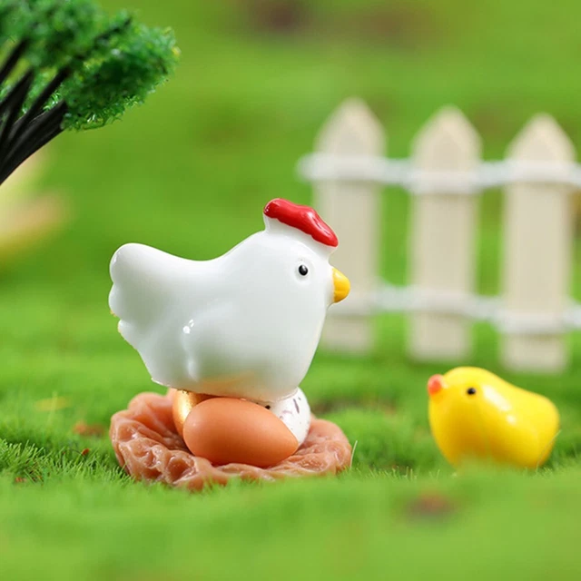 Gartendekoration Miniatur Huhn simuliert Bauernhof Huhn robust und langlebig