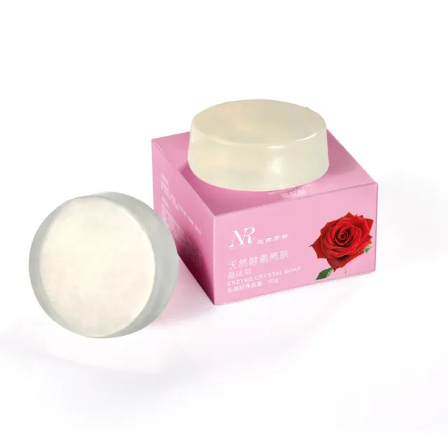 Jabón de cristal blanqueador cuidado corporal blanqueamiento piel blanca tierna esenciaTranspare Sn