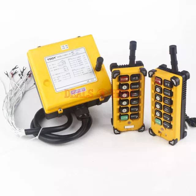 DC12V F23-A++ 2 trasmettitori +1 ricevitore sollevamento gru radio telecomando wireless