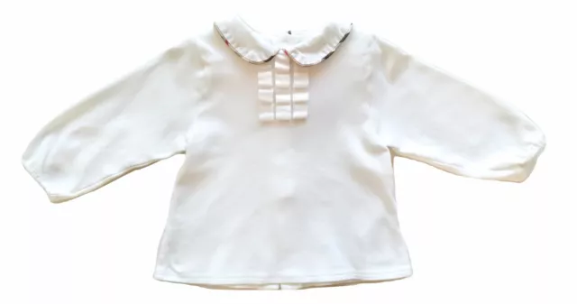 Burberry junior felpa maglia t-shirt bambina 3204042 bianca 6 mesi