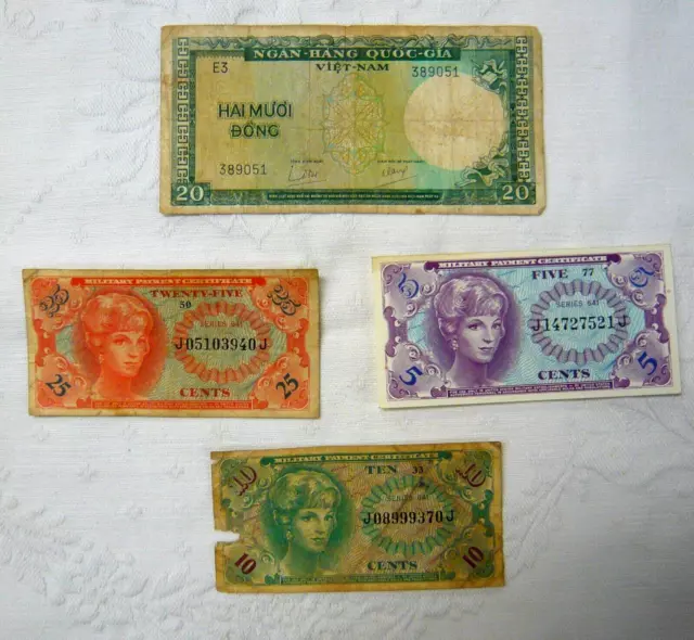 Military Payment Certificates & Vietnam Bank Note