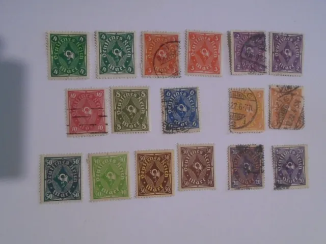 Germany 1921 posthorn set collection 3