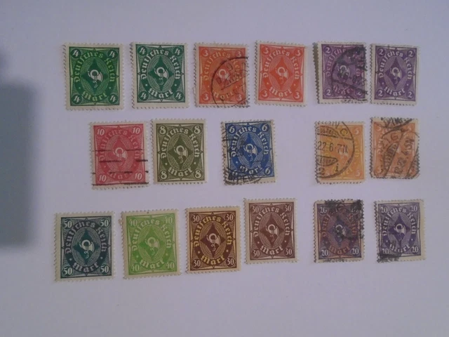 Germany 1921 posthorn set collection 3