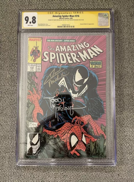 CGC SS 9.8 Amazing Spider-Man #316 McFarlane & Michelinie signed 1st Venom Cover