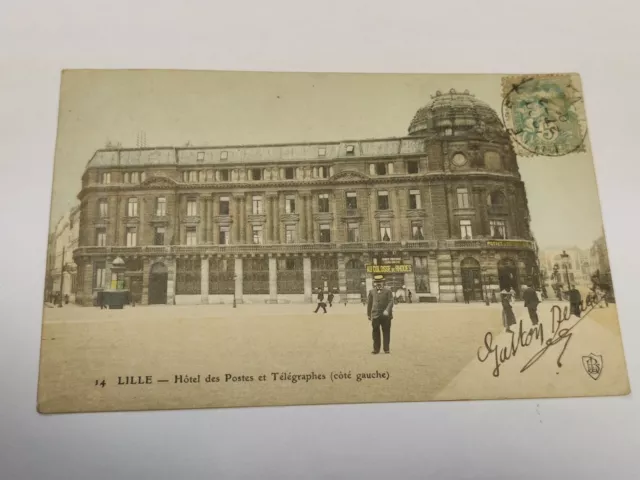 ★★★cpa LILLE-hôtel des postes et télégraphes★★★