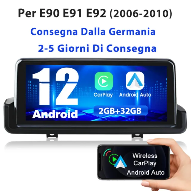 CarPlay Per BMW E90 E91 E92 2006-2010 Android Autoradio GPS Navi WIFI DAB 2+32G