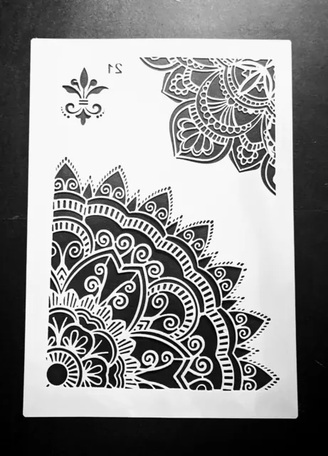 Mandala Stencils Drawing Painting Template Craft Stencil, Diy Reusable  Shapes Stencils Scale Templates 50x50cm