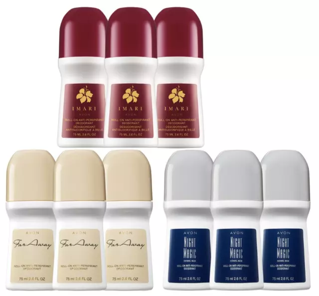 Avon Roll-On Antiperspirant Deodorant (set of 3) - Choose your scent
