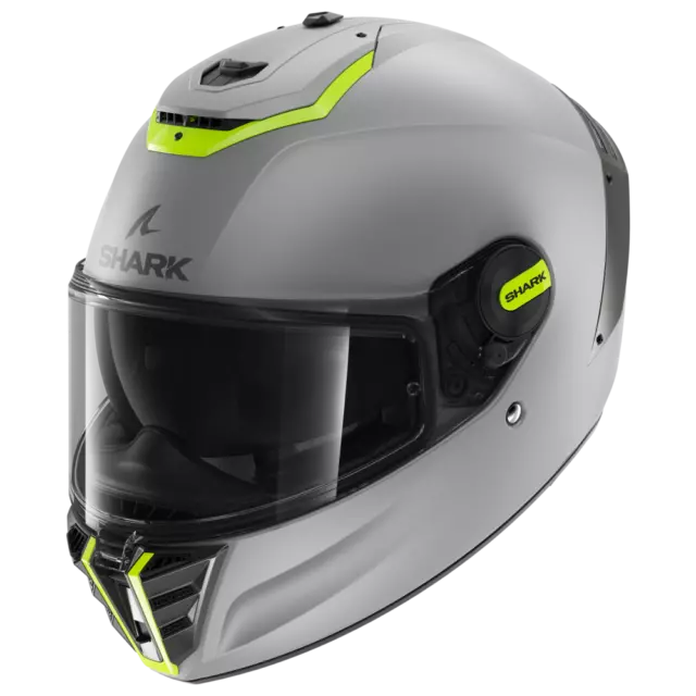 Shark Spartan RS Blank Matt Sp Silber Gelb Silber SYS Integralhelm - Kostenlo...